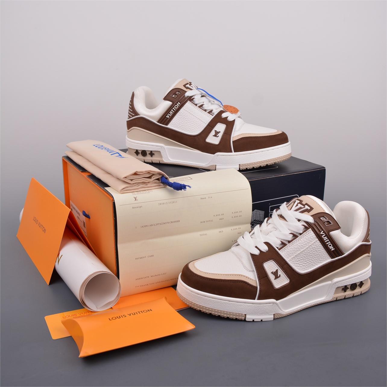 LV-Trainer low cut casual board shoes