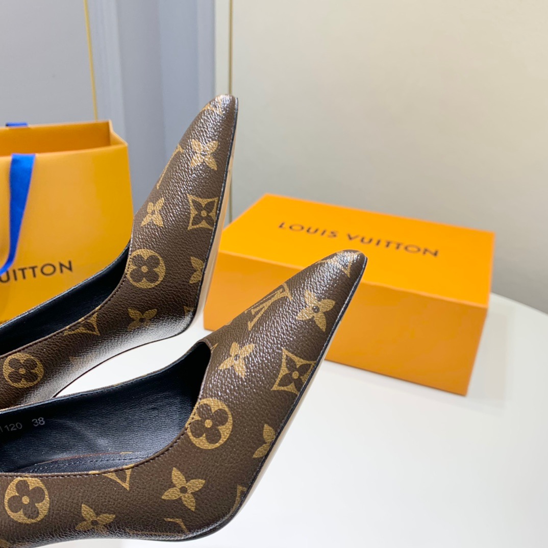 LV- signature monogram heels
