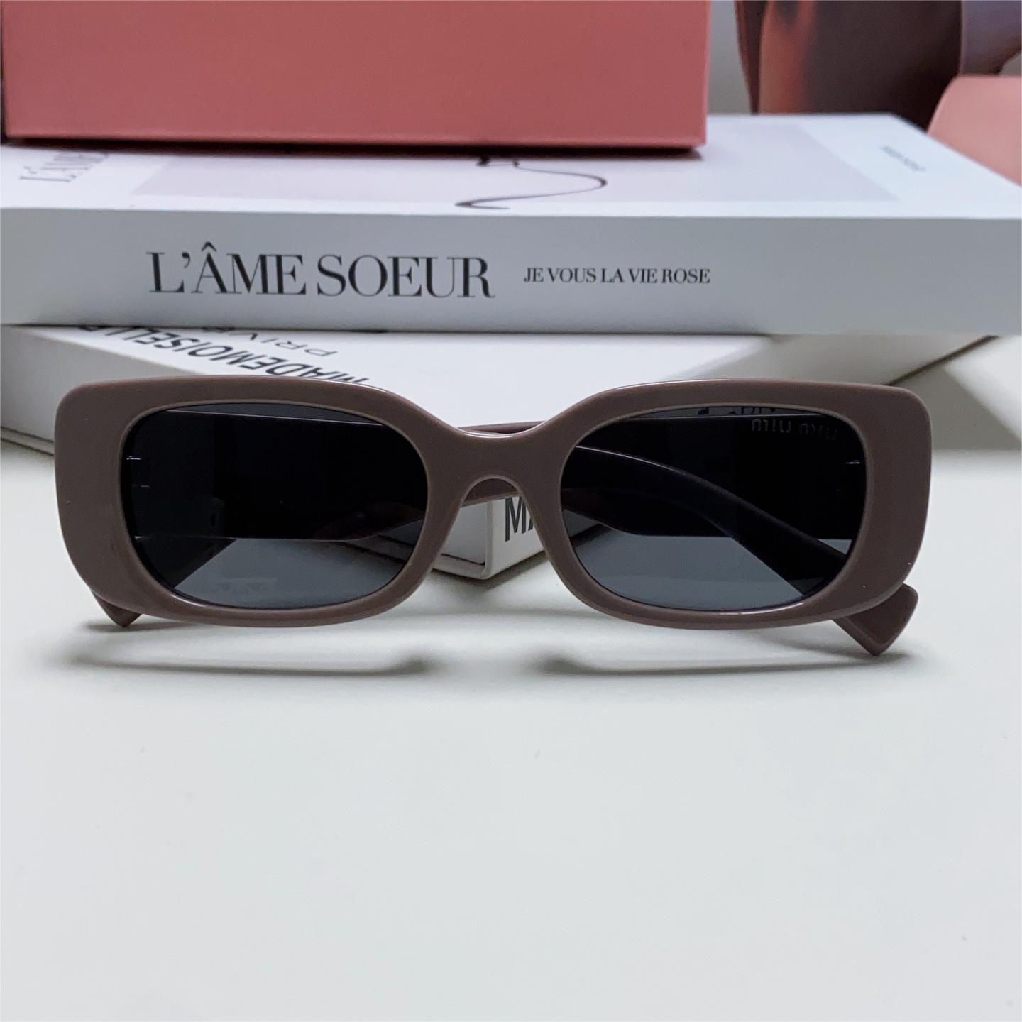 MiuMiu-2024 New Sunglasses Rectangular Women's Fashion Sunglasses