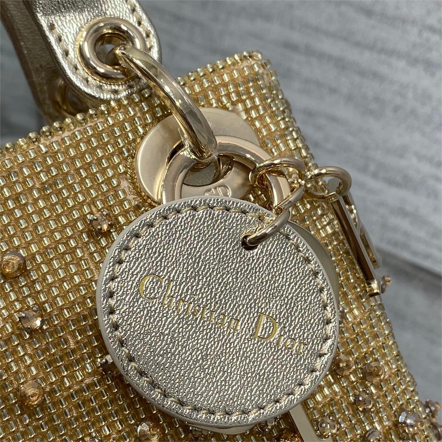 Dior-Lady limited edition handmade bead micro series bag