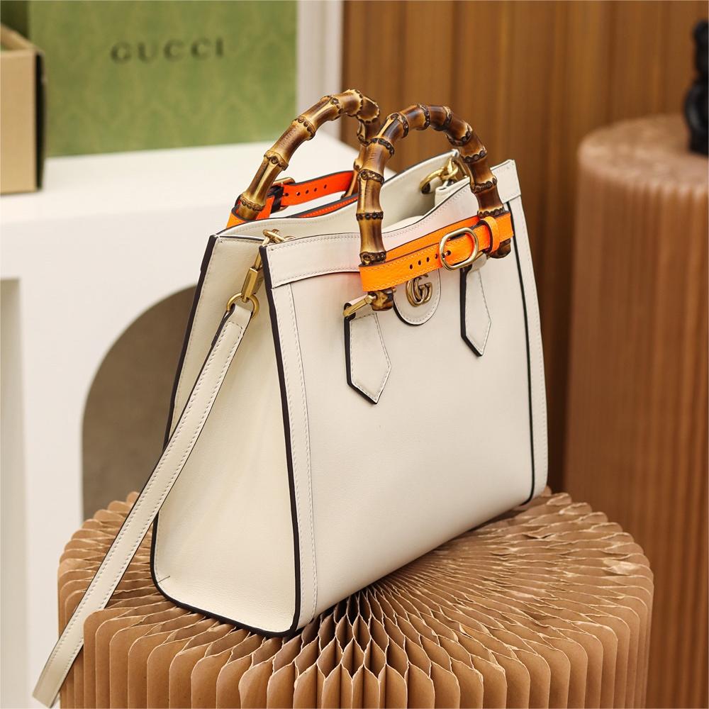 Gucci-Diana Bamboo Knot Tote Bag