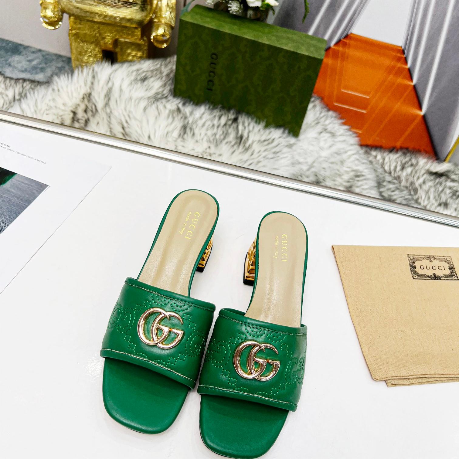 Gucci-High-heeled and thick heeled sandals