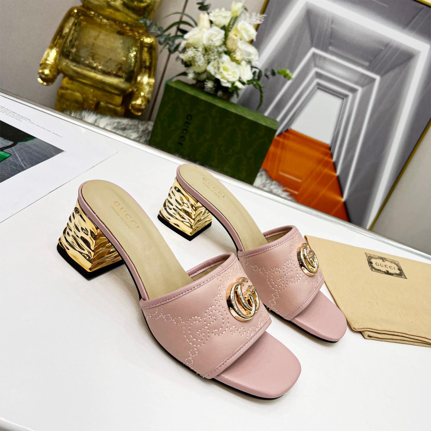 Gucci-High-heeled and thick heeled sandals