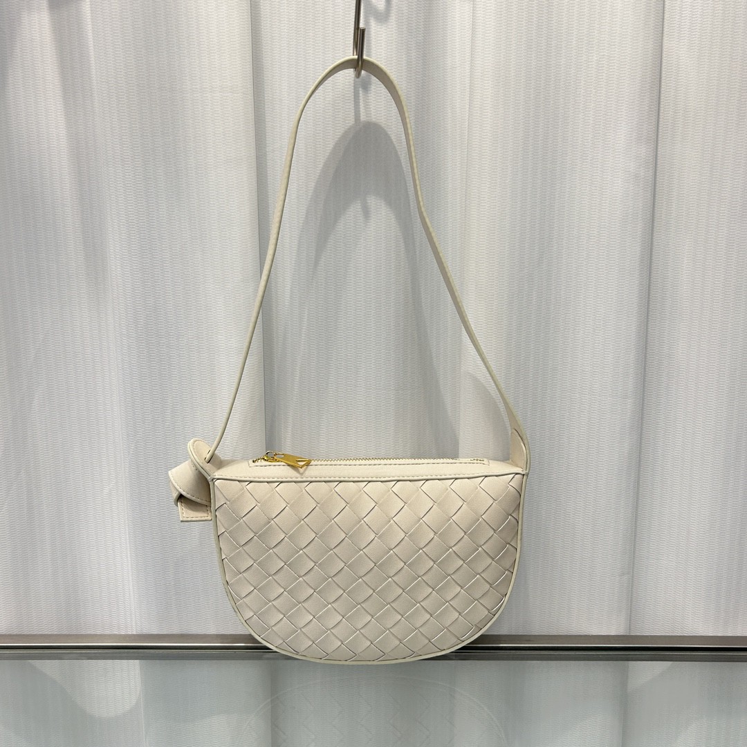 BV-Mini Sunrise Cow Woven Crescent Bag