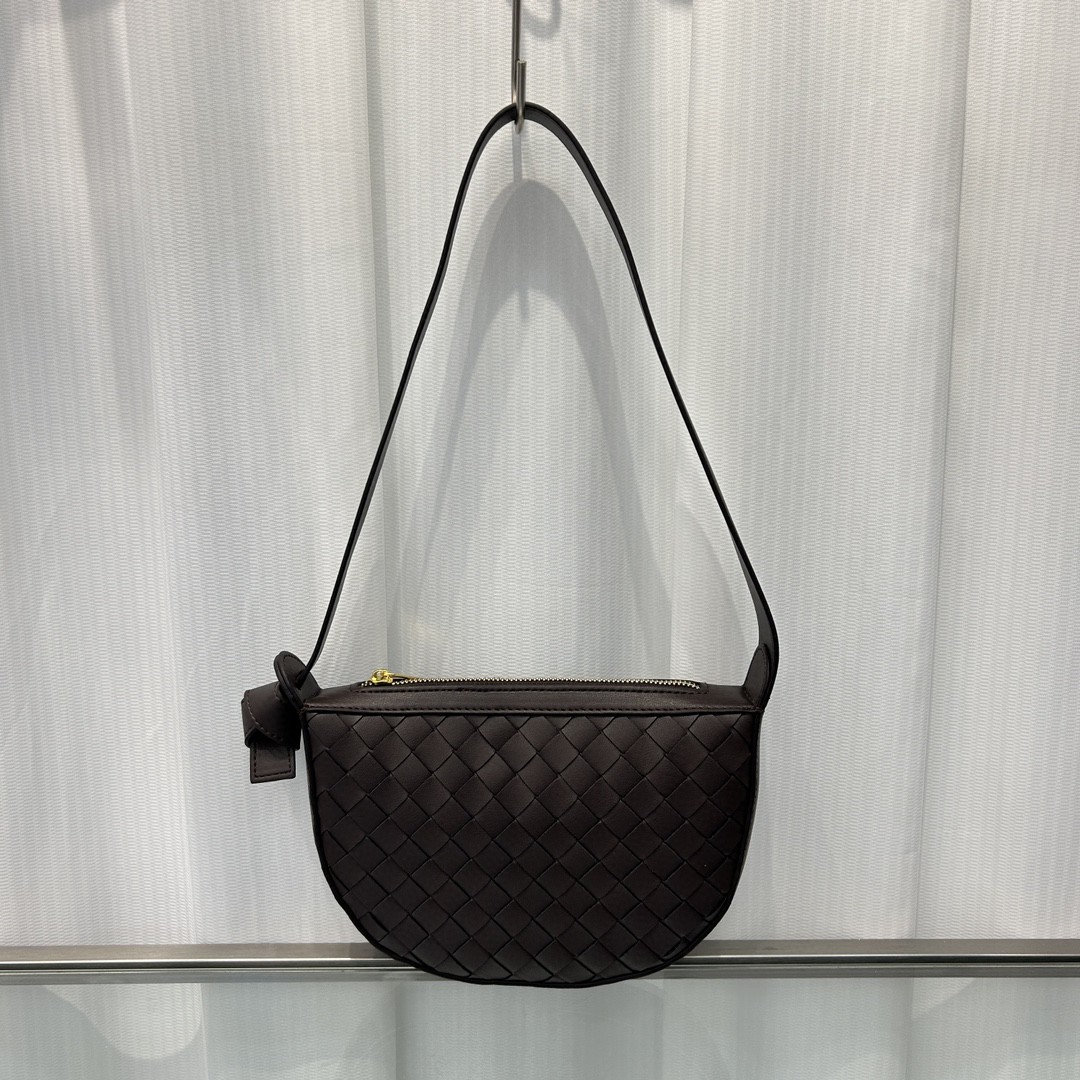 BV-Mini Sunrise Cow Woven Crescent Bag