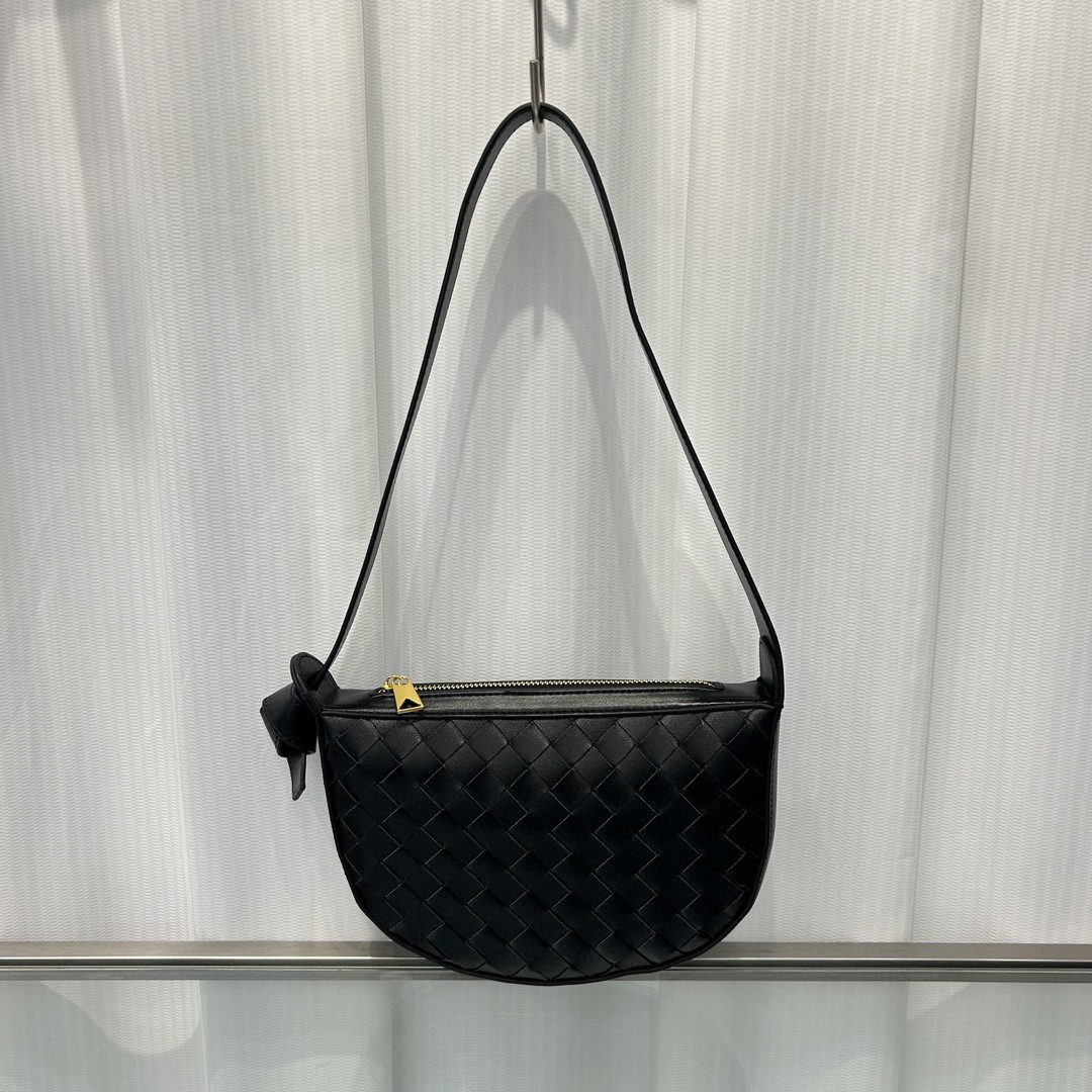 BV-Mini Sunrise Cow Woven Crescent Bag