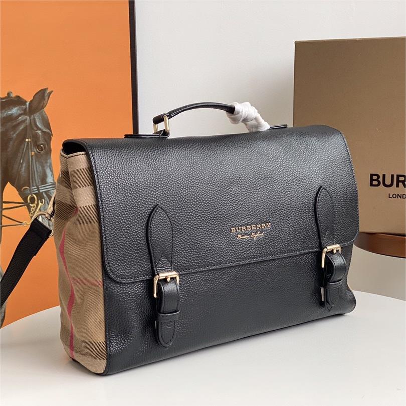 Burberry-Side cotton men's mailman bag