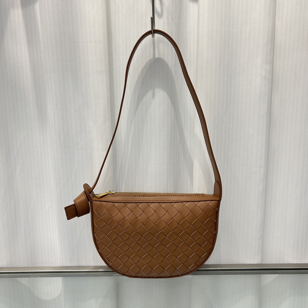 BV-Mini Sunrise Cow Woven Crescent Bag