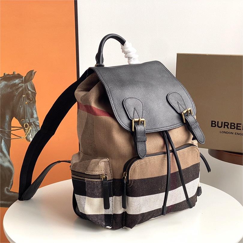 Burberry-The Rucksack Medium Grid Military Brigade