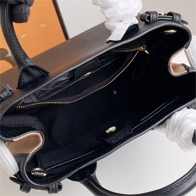 Burberry-The banner tote house plaid patchwork leather banner handbag