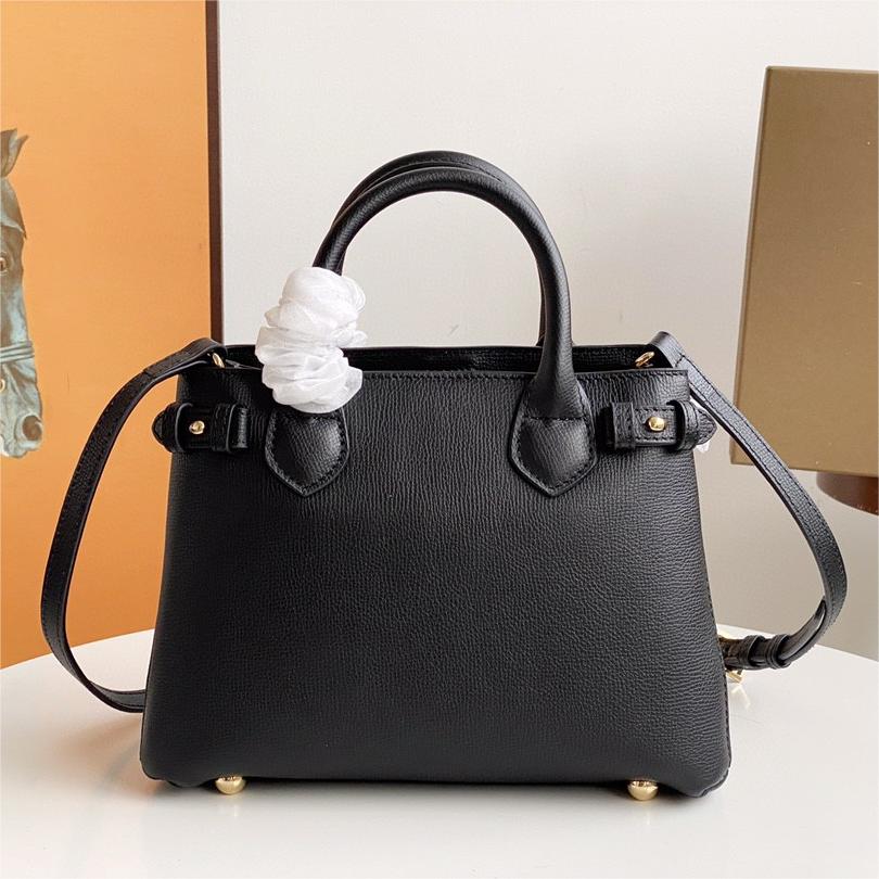 Burberry-The banner tote house plaid patchwork leather banner handbag