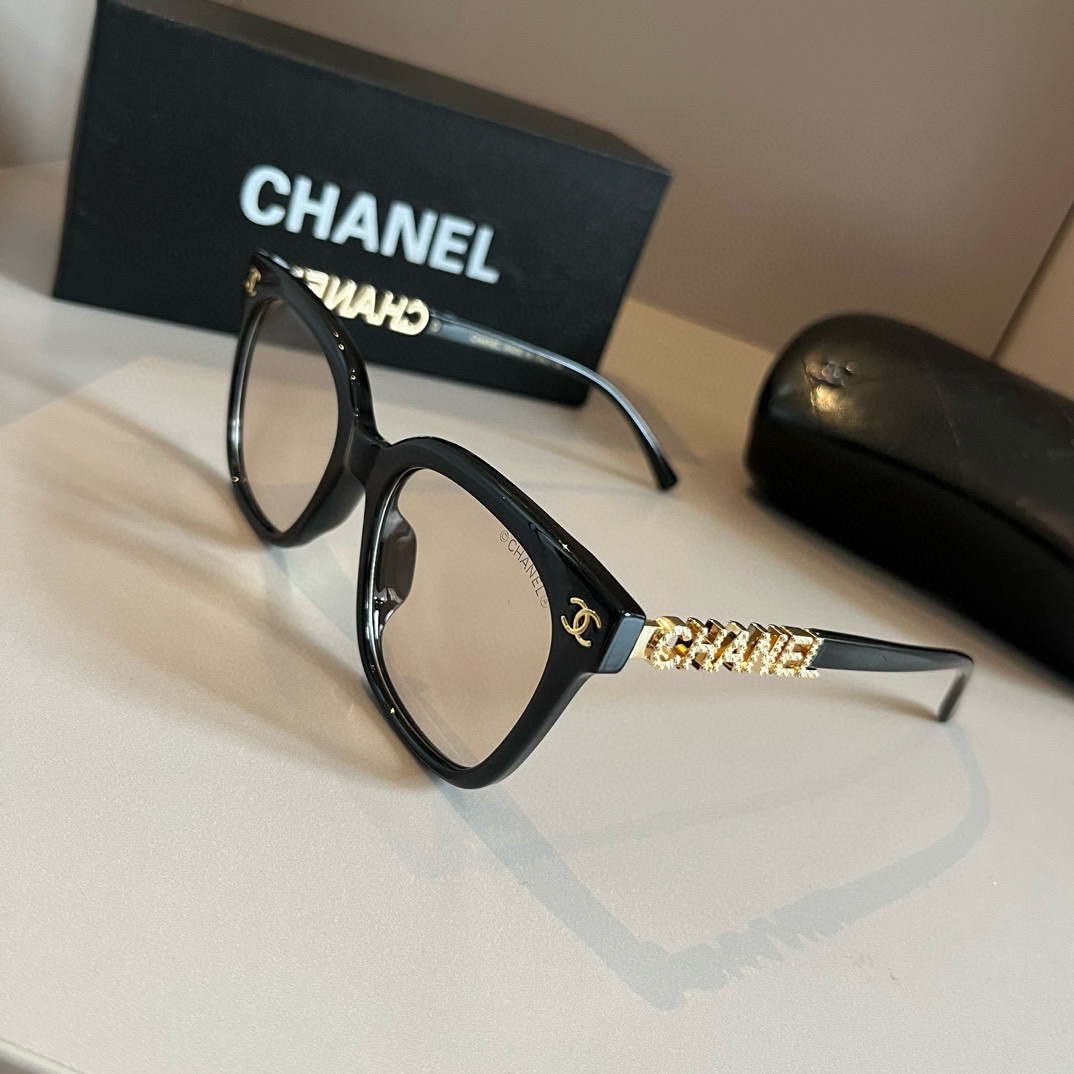 Chanel-2024 Official early spring new optical lens large frame Sunglasses