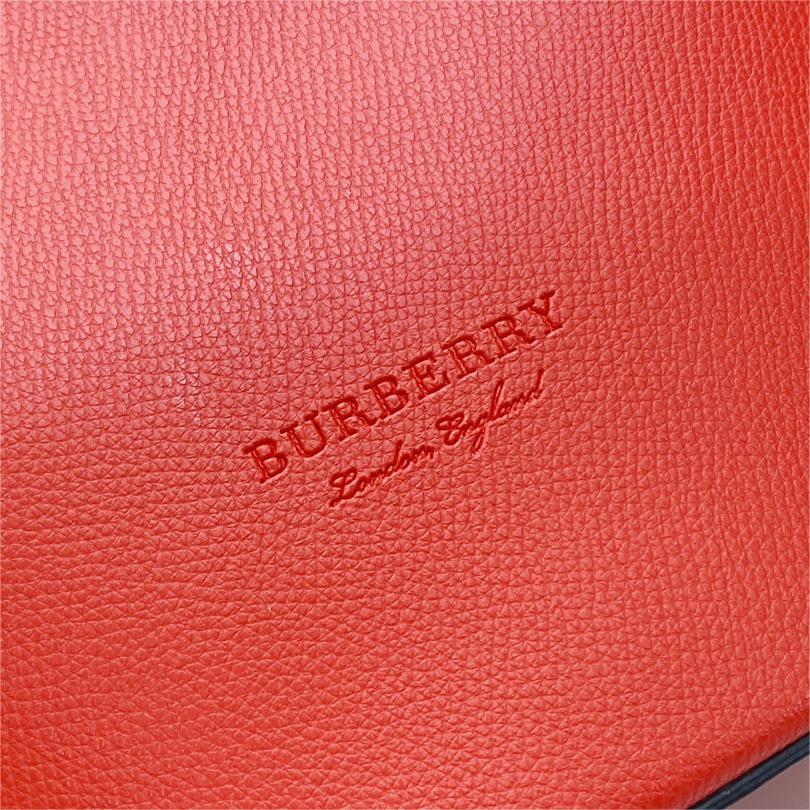 Burberry-Classic Haymarket plaid slanted back bucket bag