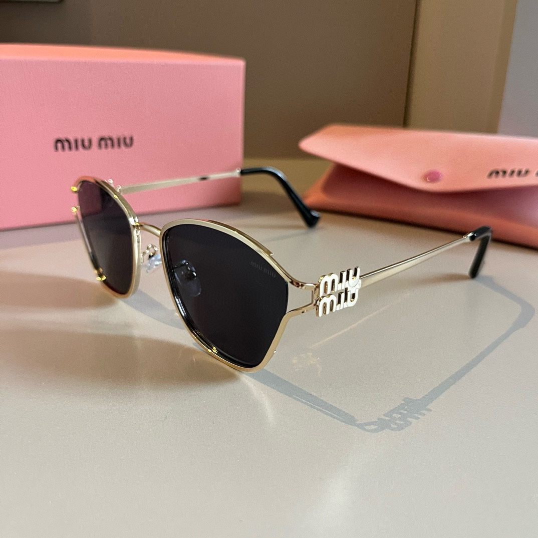 MiuMiu-Metal frame Sunglasses