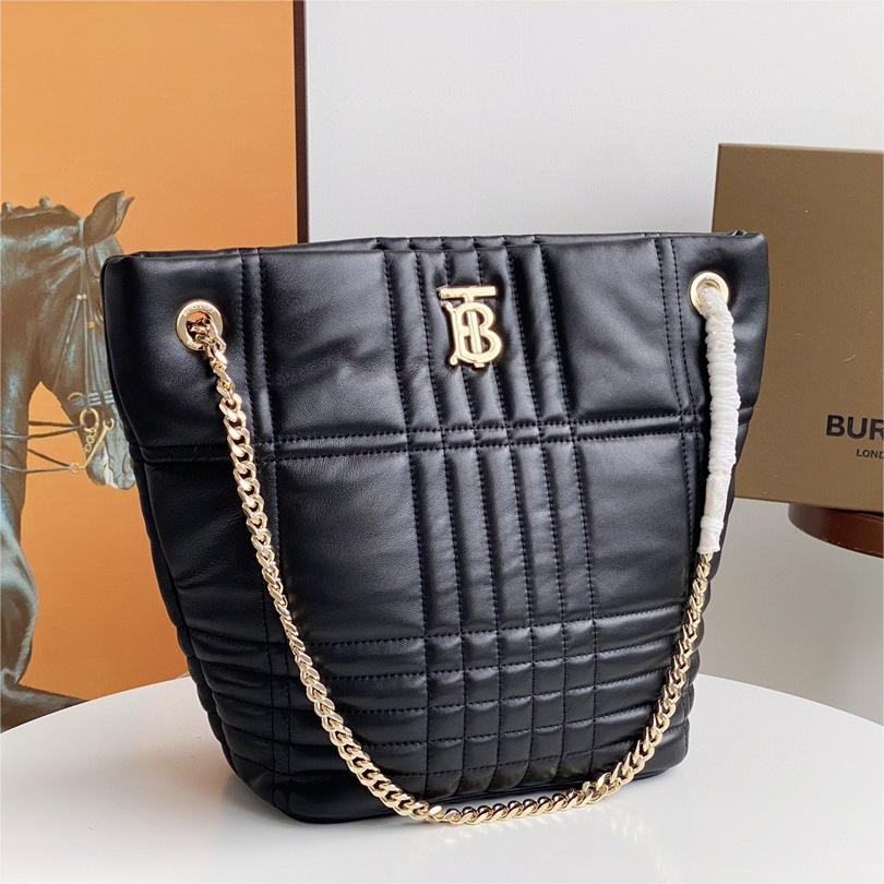 Burberry-Quilted Lola Bucket Bag