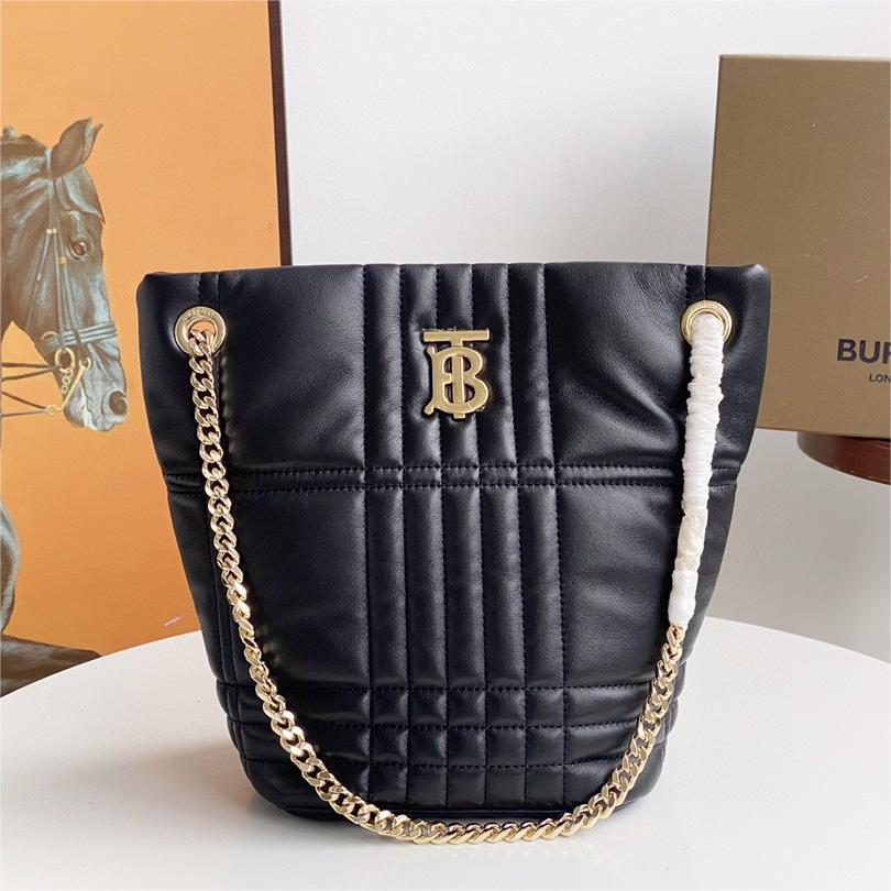 Burberry-Quilted Lola Bucket Bag