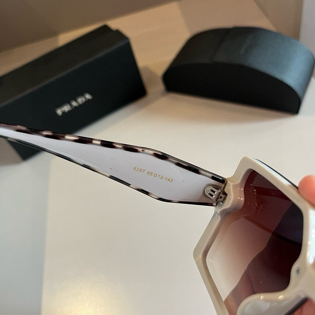 Prada-large black framed Sunglasses
