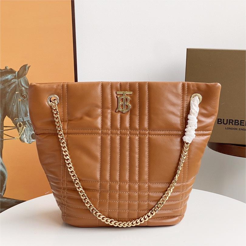 Burberry-Quilted Lola Bucket Bag