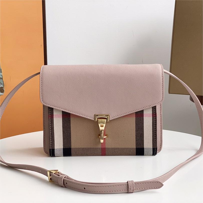 Burberry-Grain leather patchwork house grid diagonal backpack