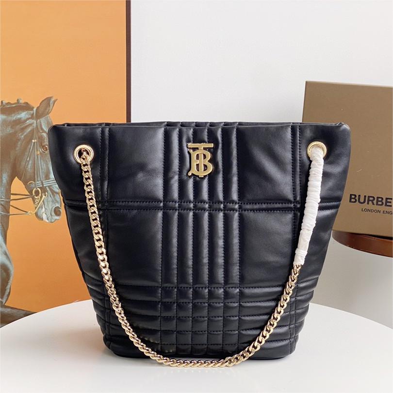 Burberry-Quilted Lola Bucket Bag
