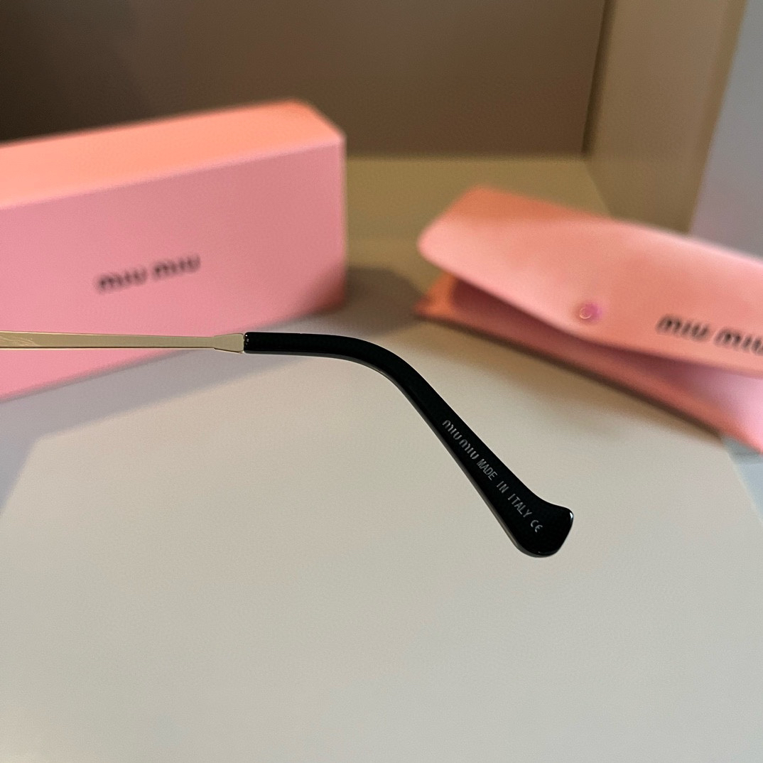 MiuMiu-Metal frame Sunglasses