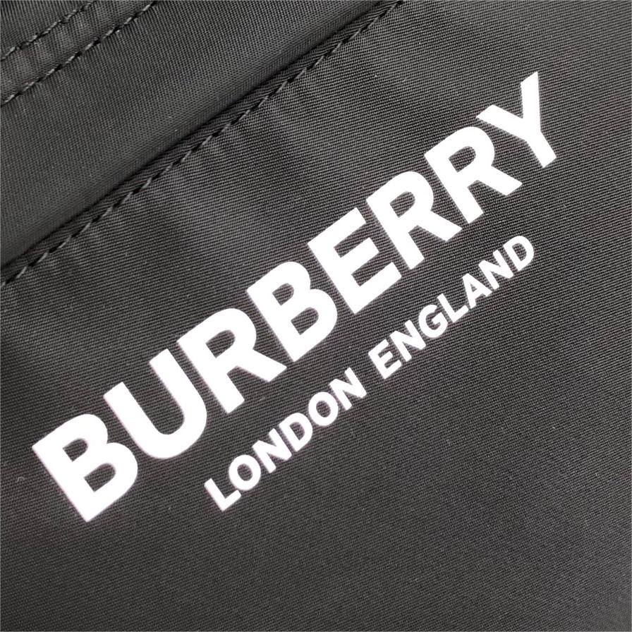 Burberry-Bur letter jacquard woven logo nylon backpack