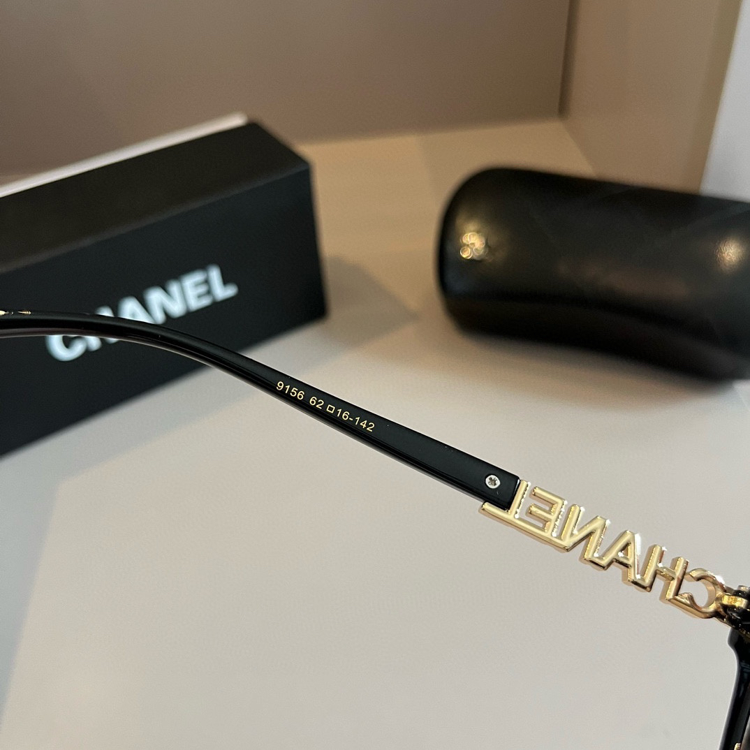 Chanel-2024 Official early spring new optical lens large frame Sunglasses