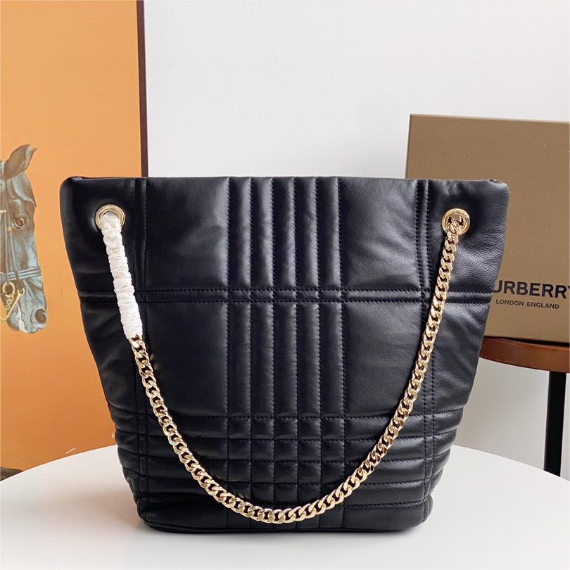 Burberry-Quilted Lola Bucket Bag