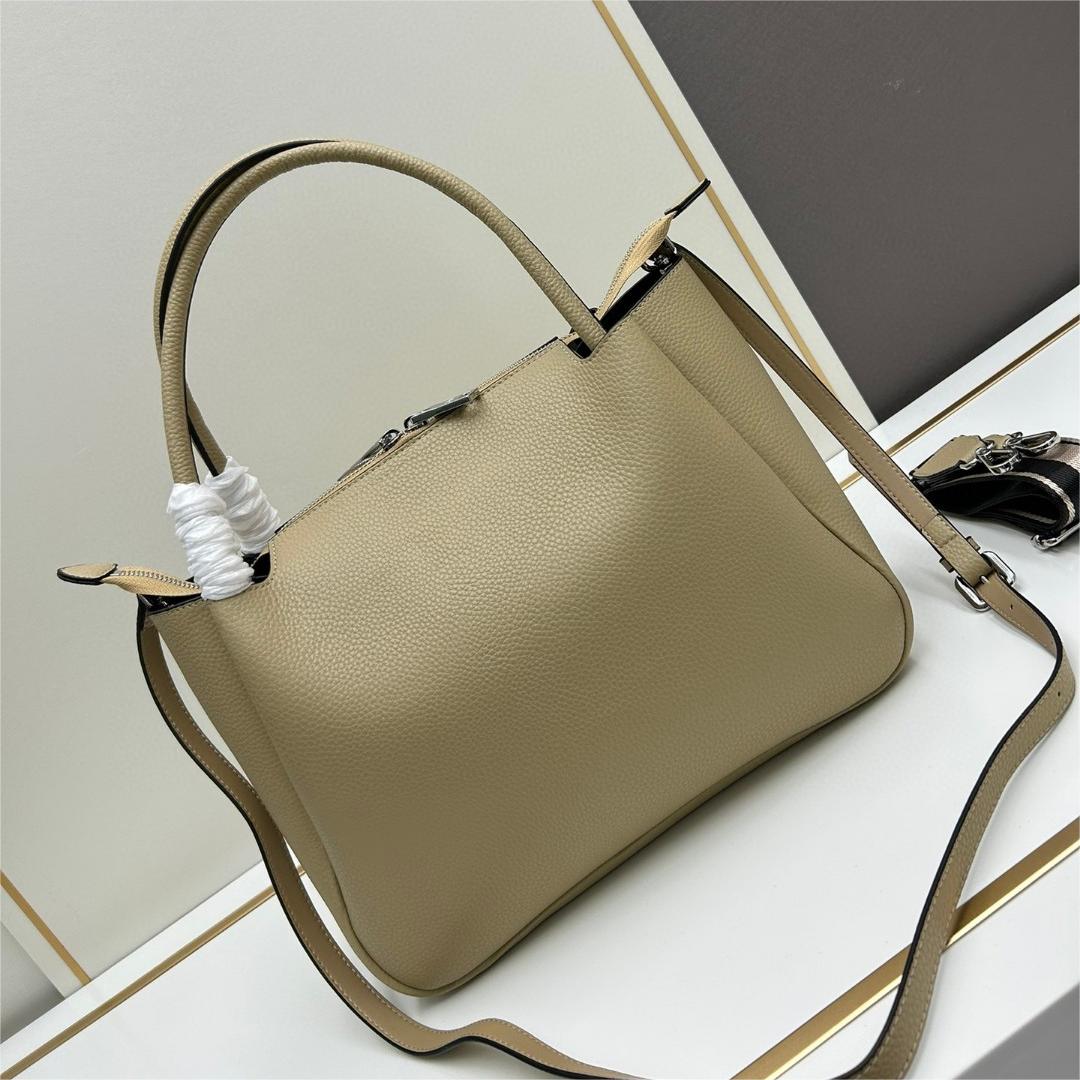 Prada-Imported deer skin patterned cowhide double shoulder straps