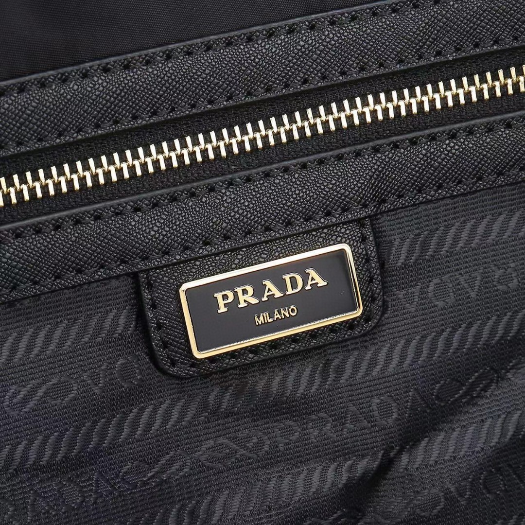 Prada-Imported waterproof fabric shopping bag handbag