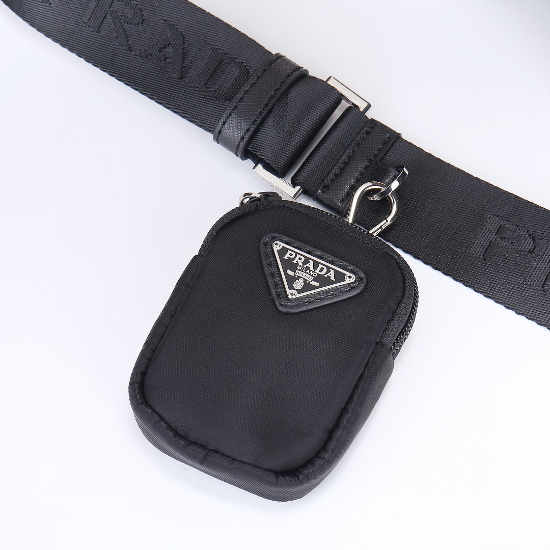 Prada-Imported Nylon Material Safiano Leather Edging