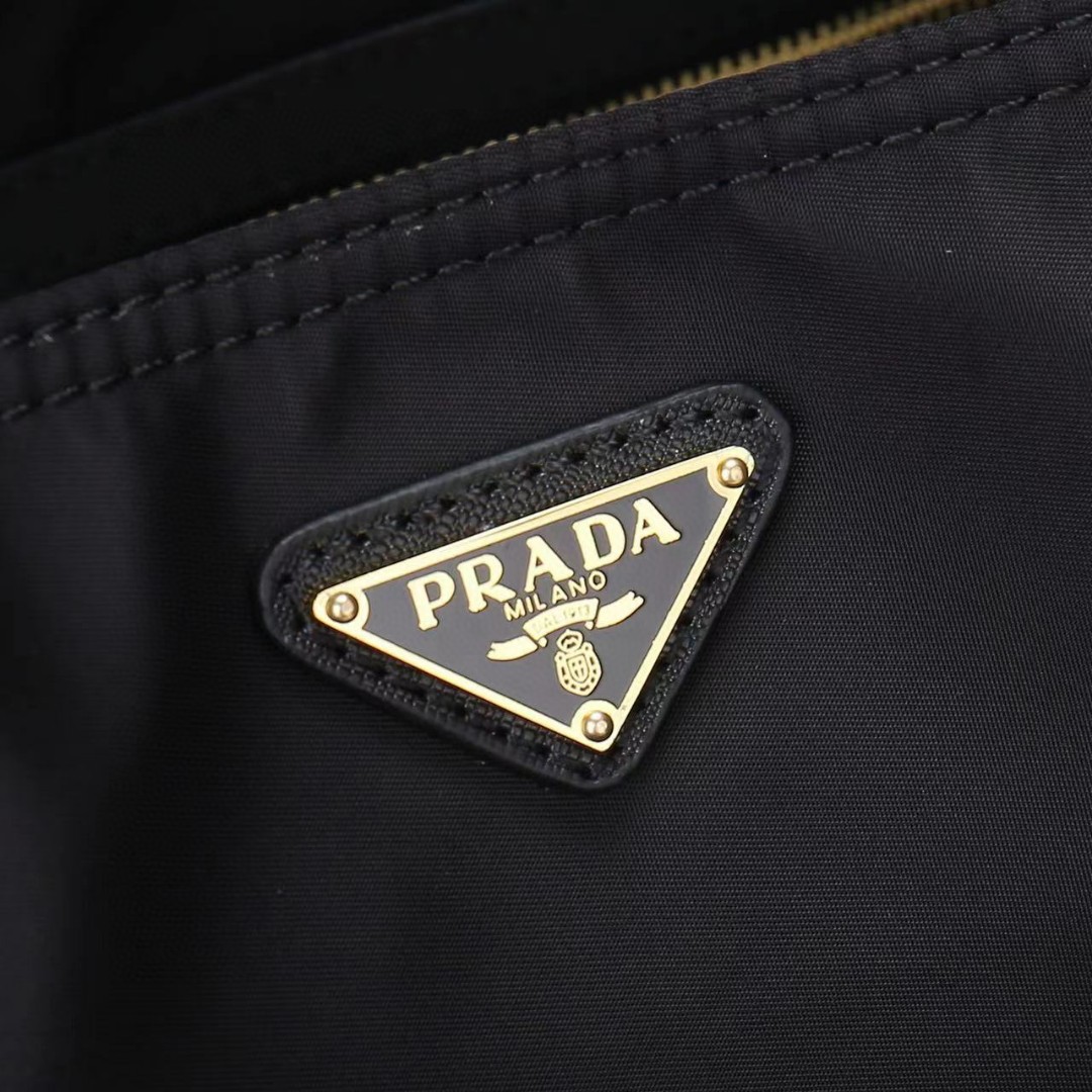 Prada-Imported waterproof fabric shopping bag handbag
