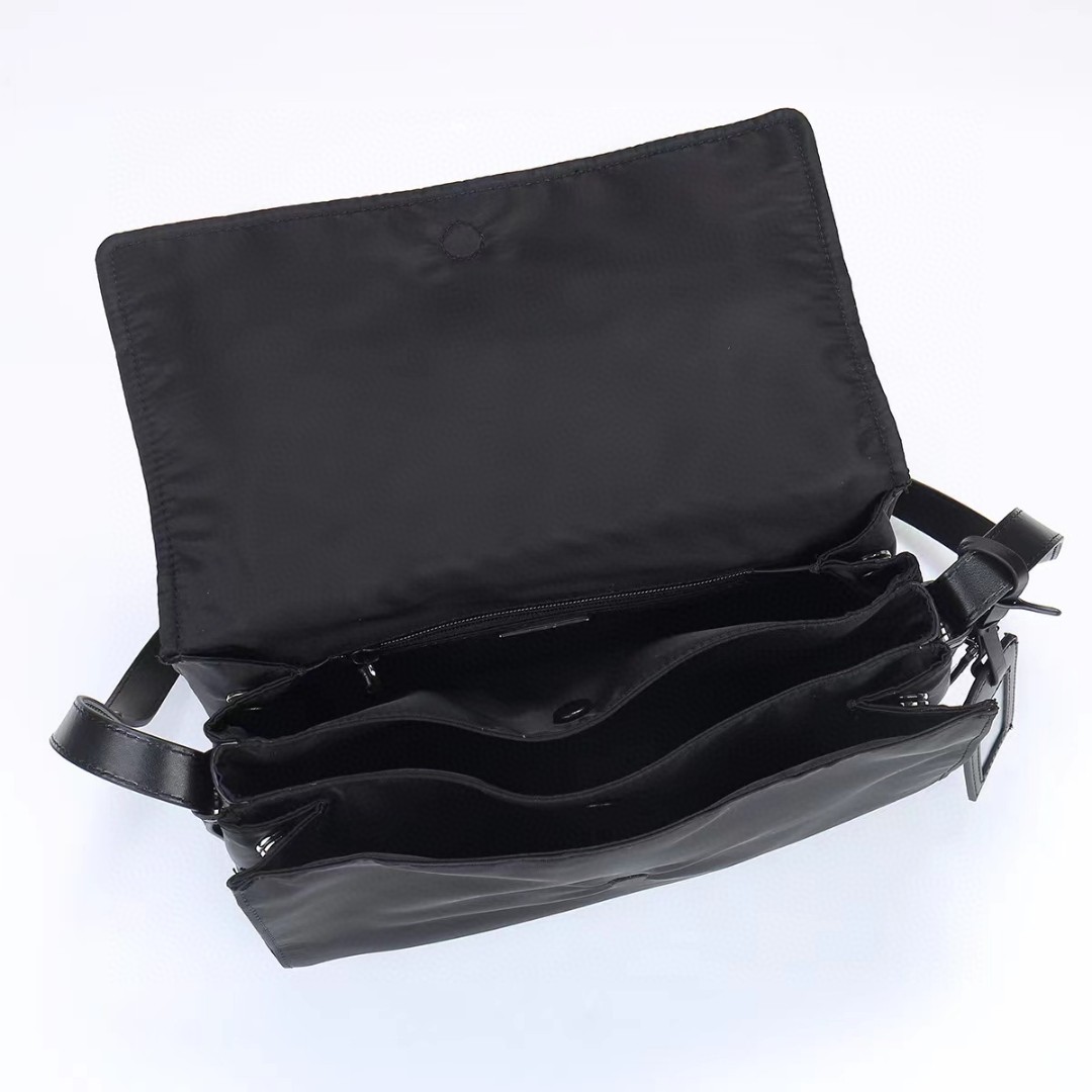 Prada-Single shoulder bag with unique lining nylon