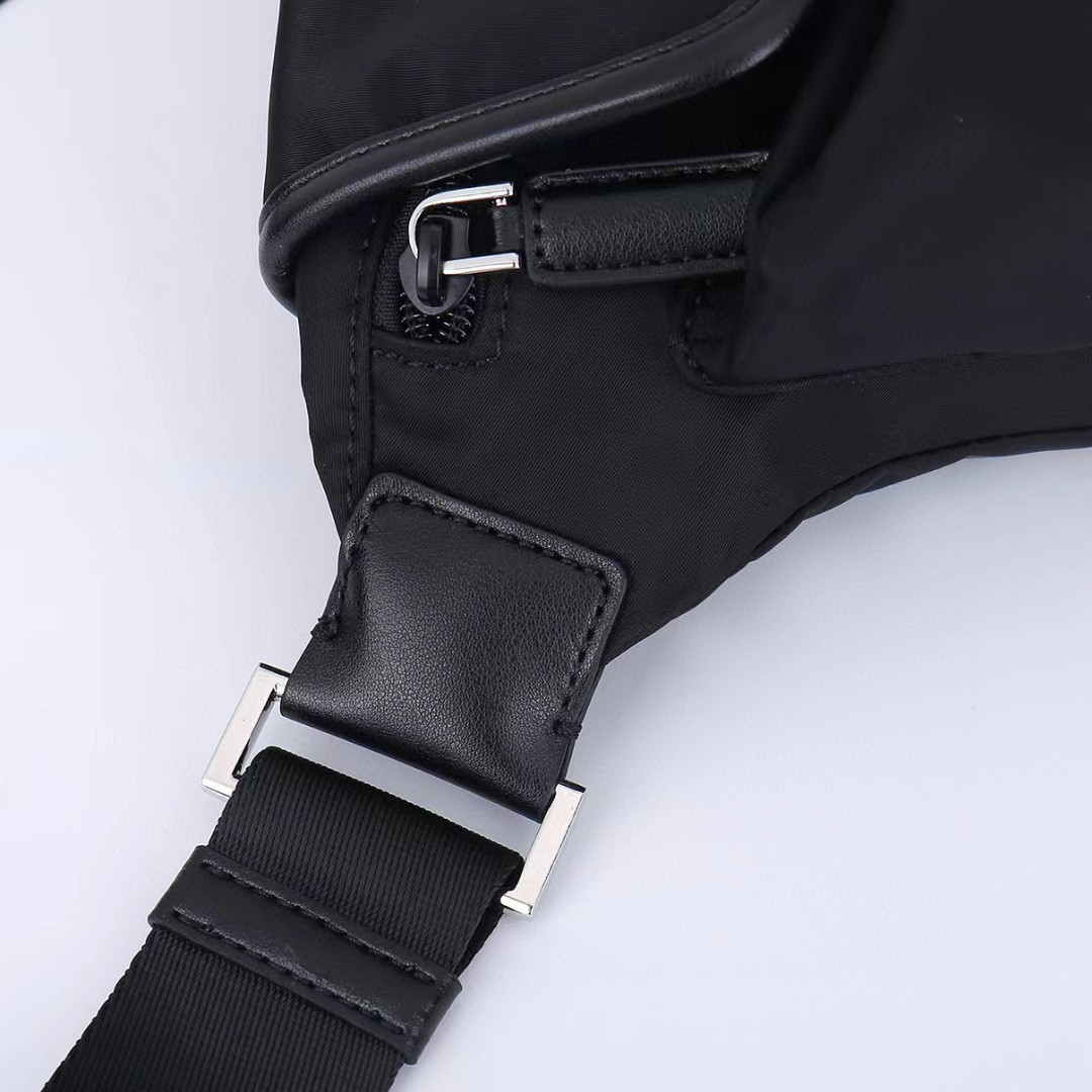 Prada-Geometric lines and re lon shoulder bag