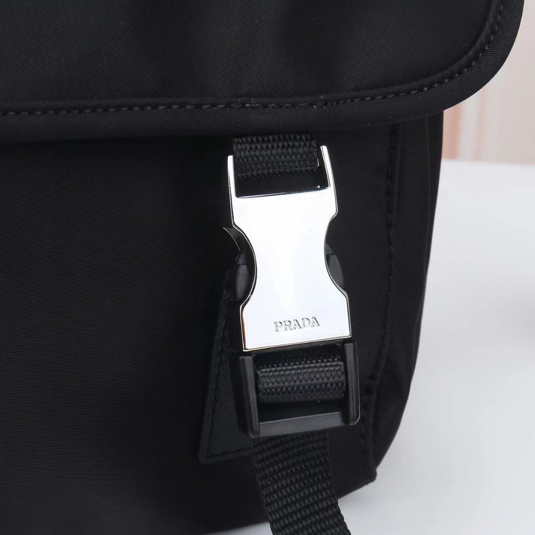 Prada-Waterproof fabric crossbody bag