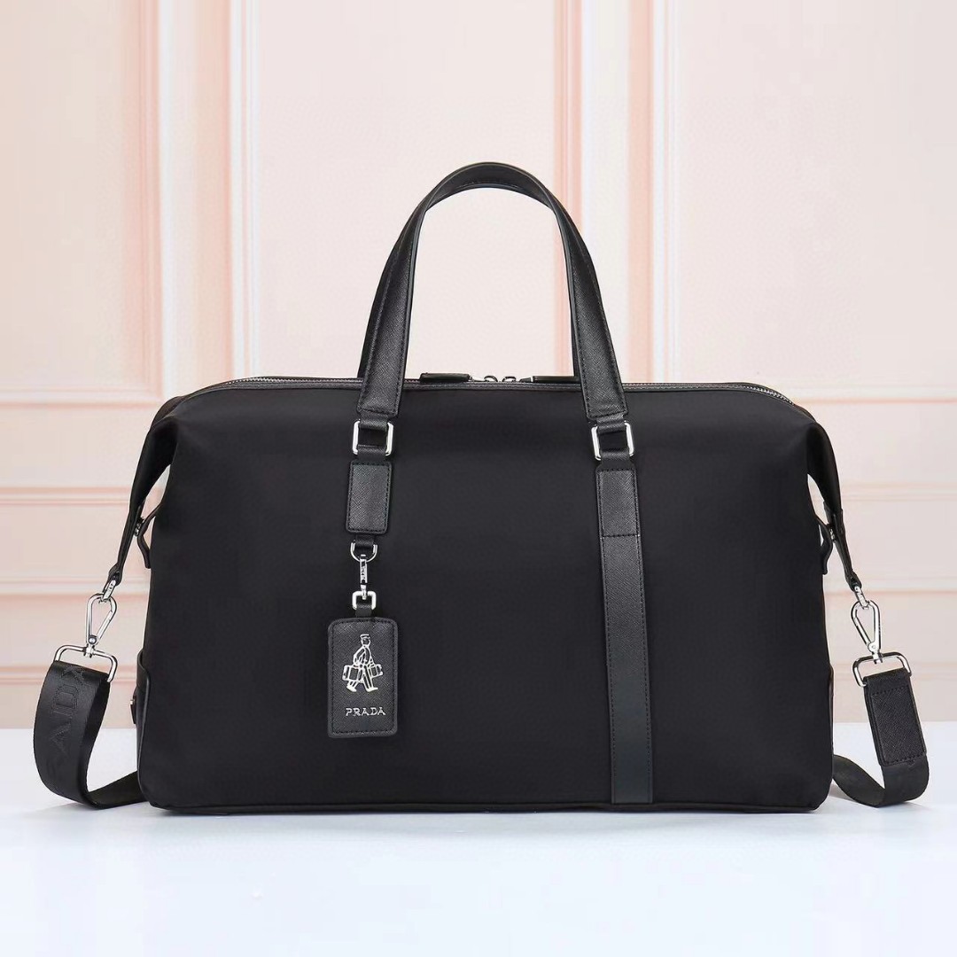 Prada-Oxford cloth short distance travel bag