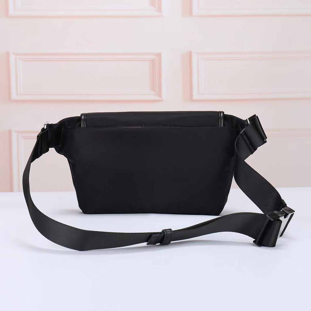 Prada-Geometric lines and re lon shoulder bag