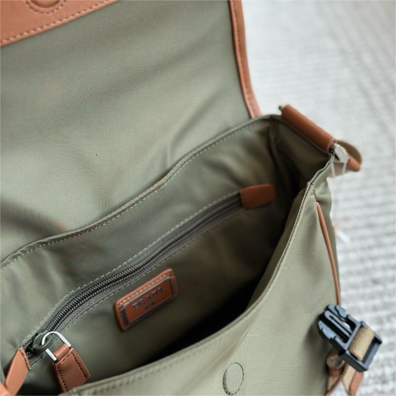 Prada-Nylon yarn re nylon material mailman bag