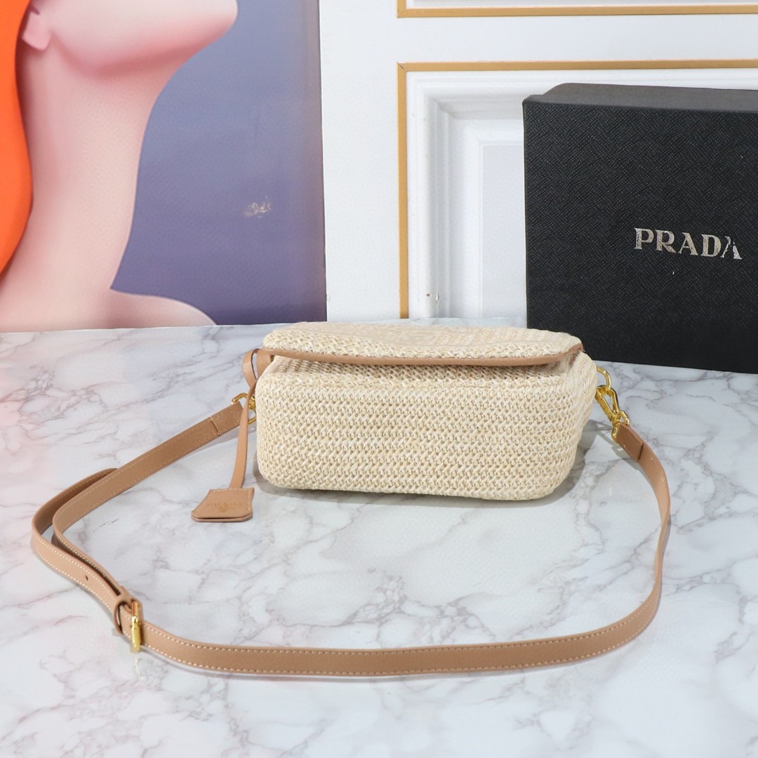 Prada-Imported Lafite Grass Design Camera Bag