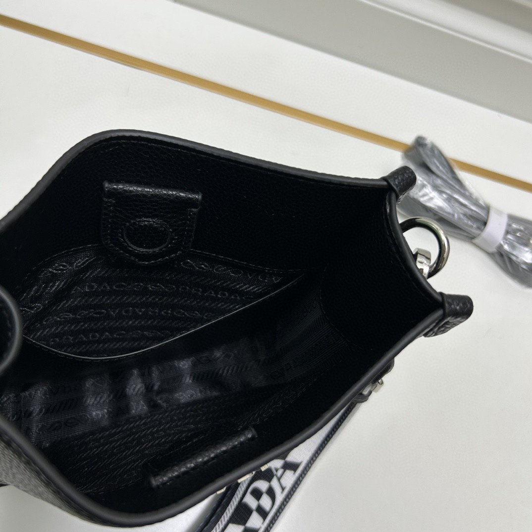 Prada-Leather mini shoulder bag