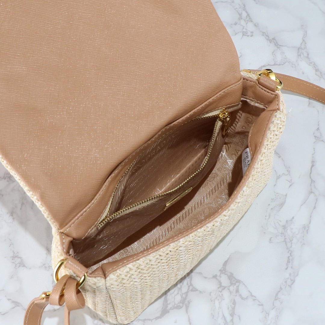 Prada-Imported Lafite Grass Design Camera Bag