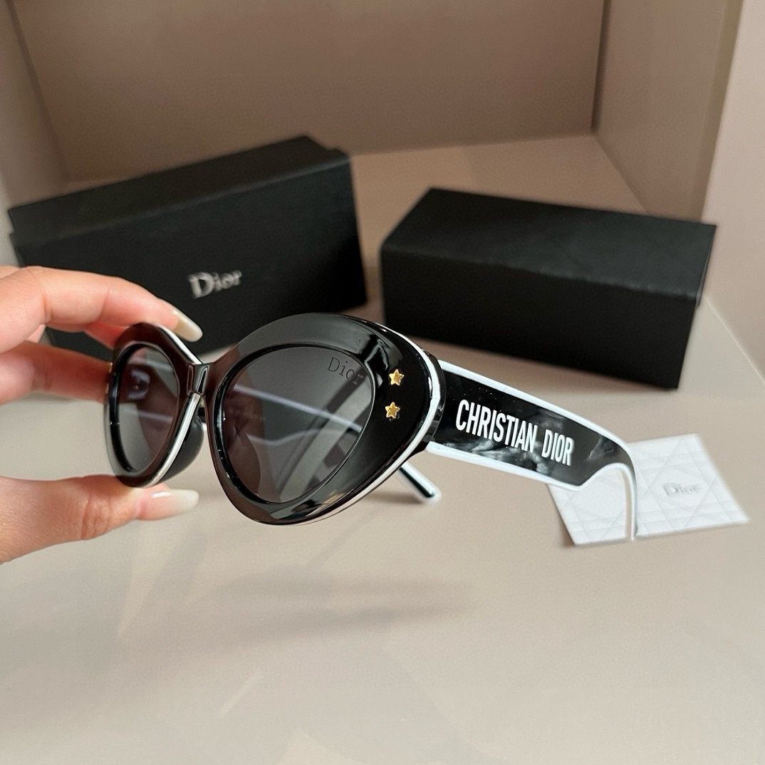 Dior-Cat Eye Sunshade Glasses Sunglasses