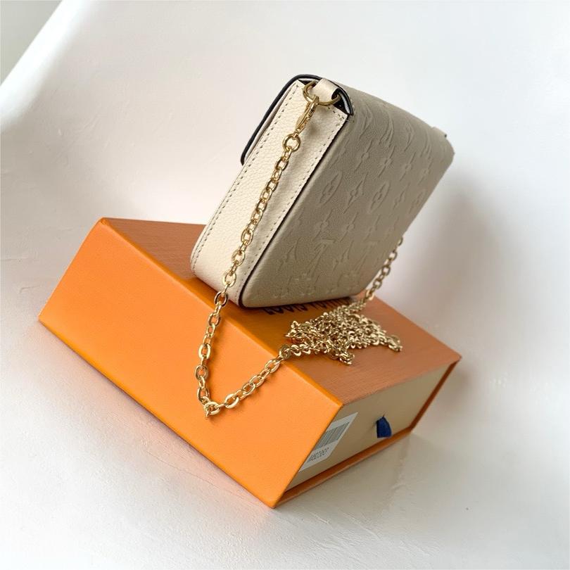 LV-Pochette félicie off white chain bag