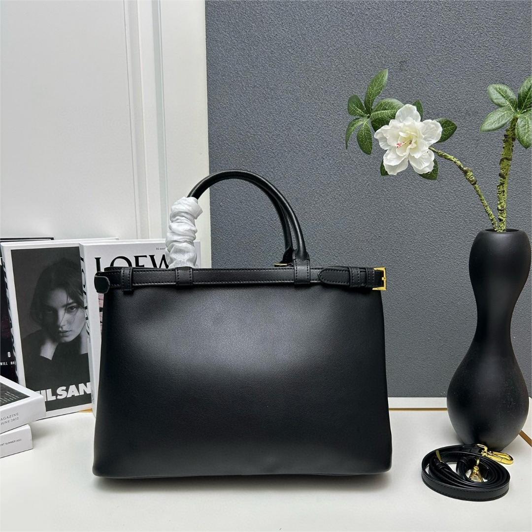 Prada-Double bag small shopping bag double series imported cowhide