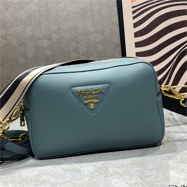 Prada-Imported first layer coarse lychee grain cowhide