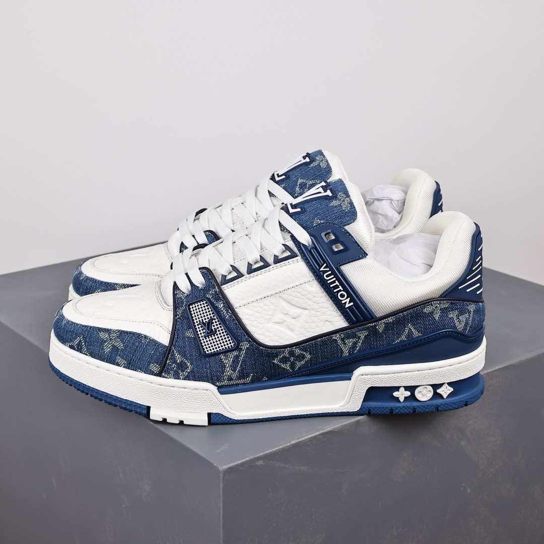 LV-Trainer Sneaker Low Retro Casual Sports Culture Versatile Basketball Board Shoes