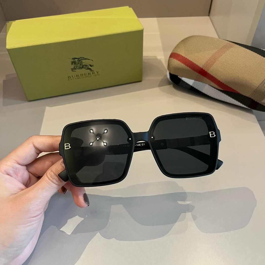 Burberry-2024 new unisex square sunglasses
