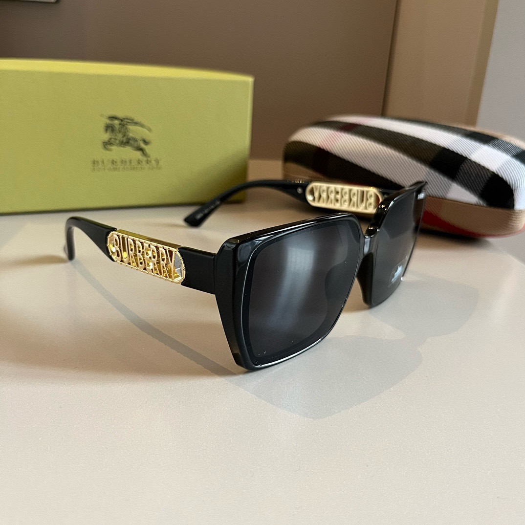 Burberry-2024 New Large Frame Sunglasses