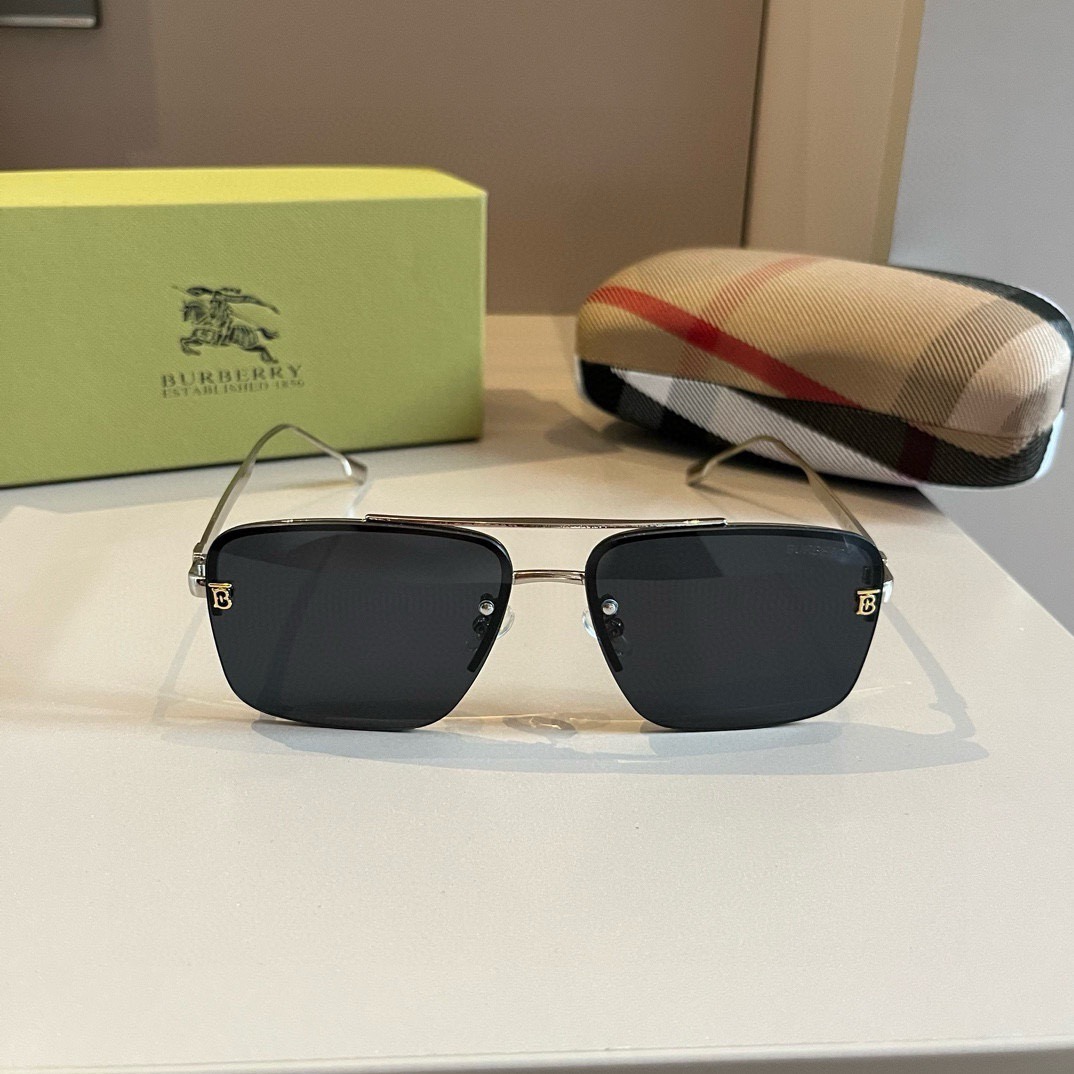 Burberry-New one-piece driving mirror Sunglasses