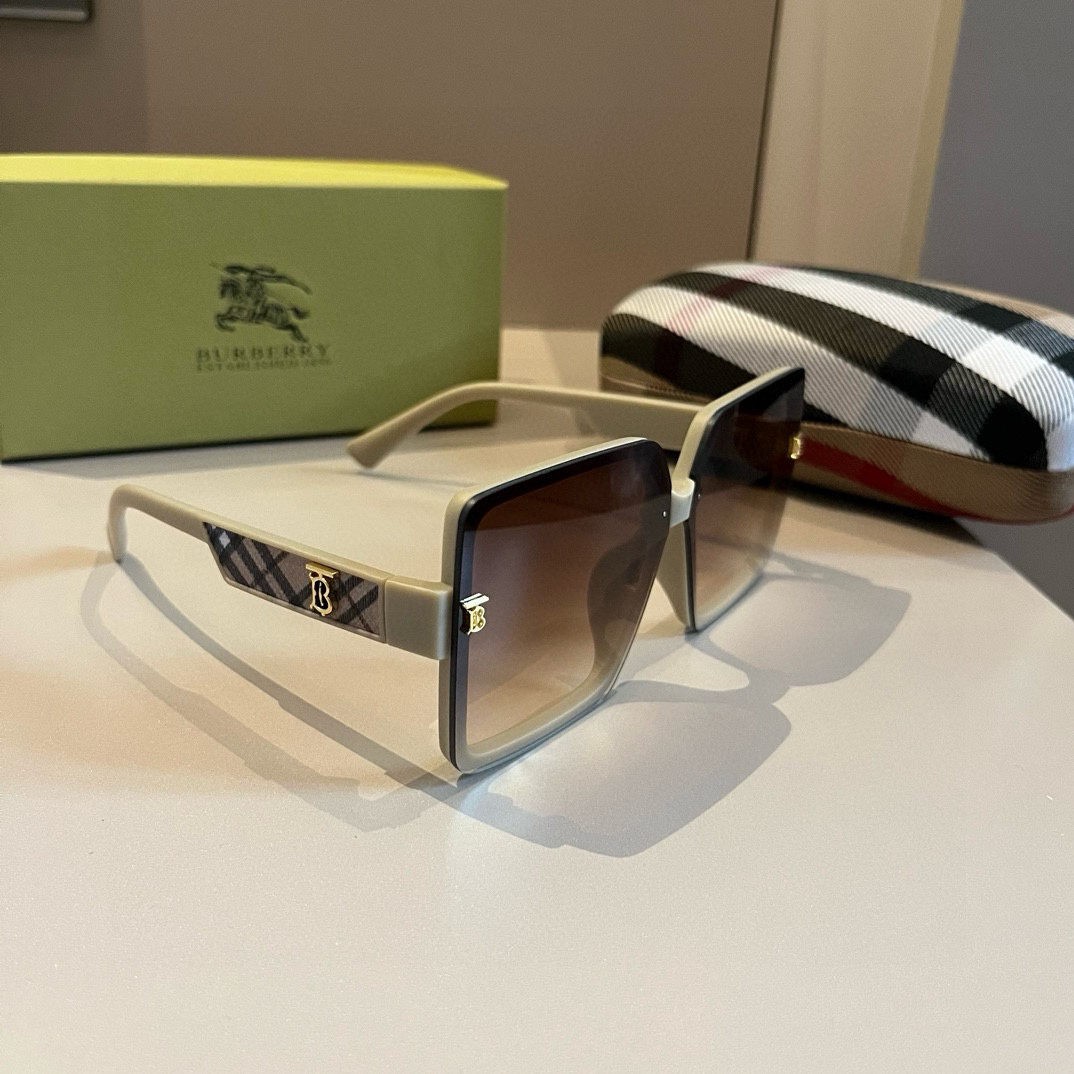 Burberry-2024 New Large Frame Sunglasses
